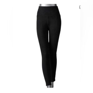 Simply Vera Vera Wang Black High-Waist Leggings
